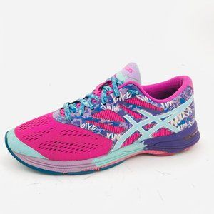 Asics Womens Gel Noosa Tri 10 T580N Pink Blue Running Shoes Lace Up Size 6.5 EUC